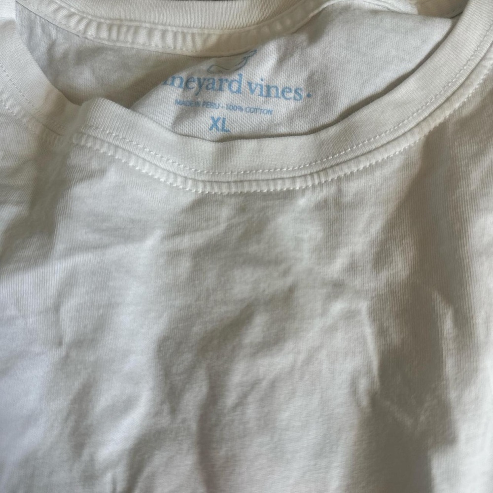 Vineyard Vines White Short-Sleeve Crew Tee